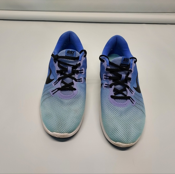 Nike Women's Flex Training TR7 Blue Running Shoes Sneakers  - Picture 3 of 6